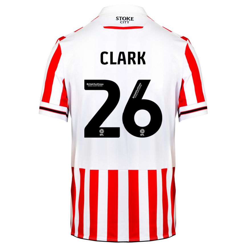 Hombre Fútbol Camiseta Ciaran Clark #26 Rojo Blanco 1ª Equipación 2023/24