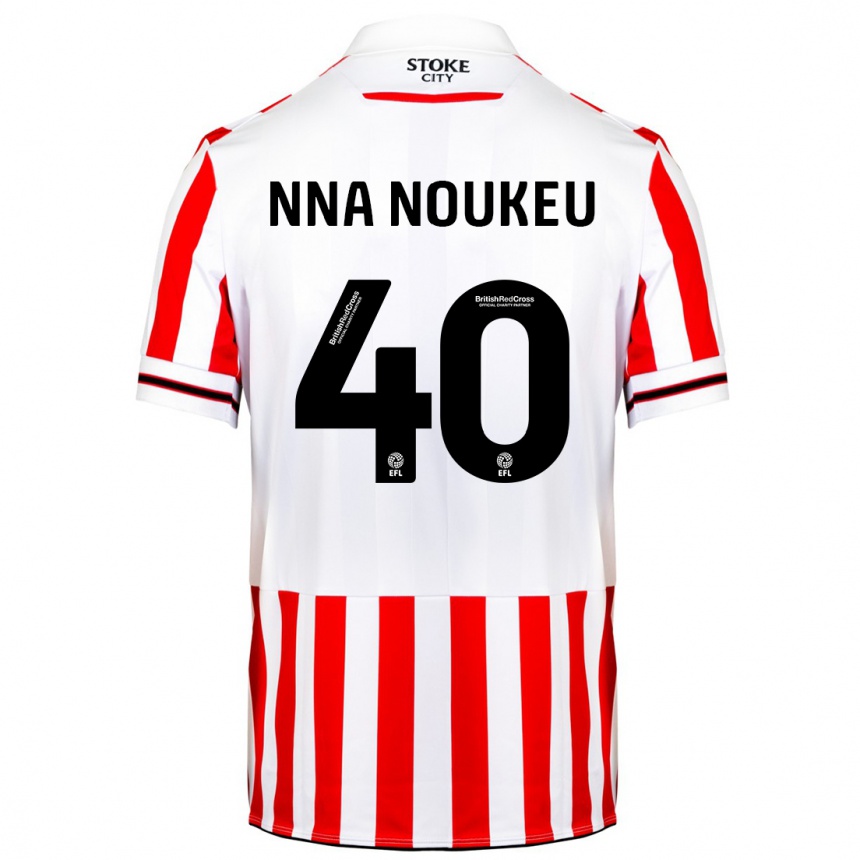 Hombre Fútbol Camiseta Blondy Nna Noukeu #40 Rojo Blanco 1ª Equipación 2023/24