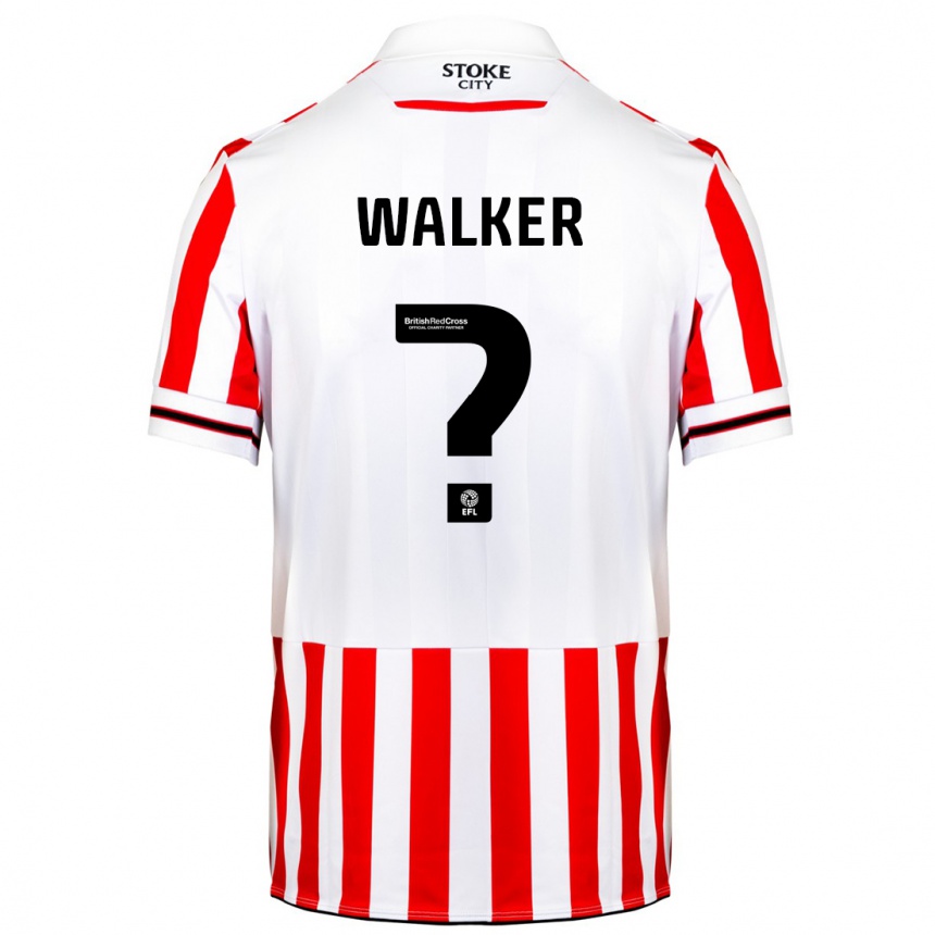 Hombre Fútbol Camiseta Lewis Walker #0 Rojo Blanco 1ª Equipación 2023/24