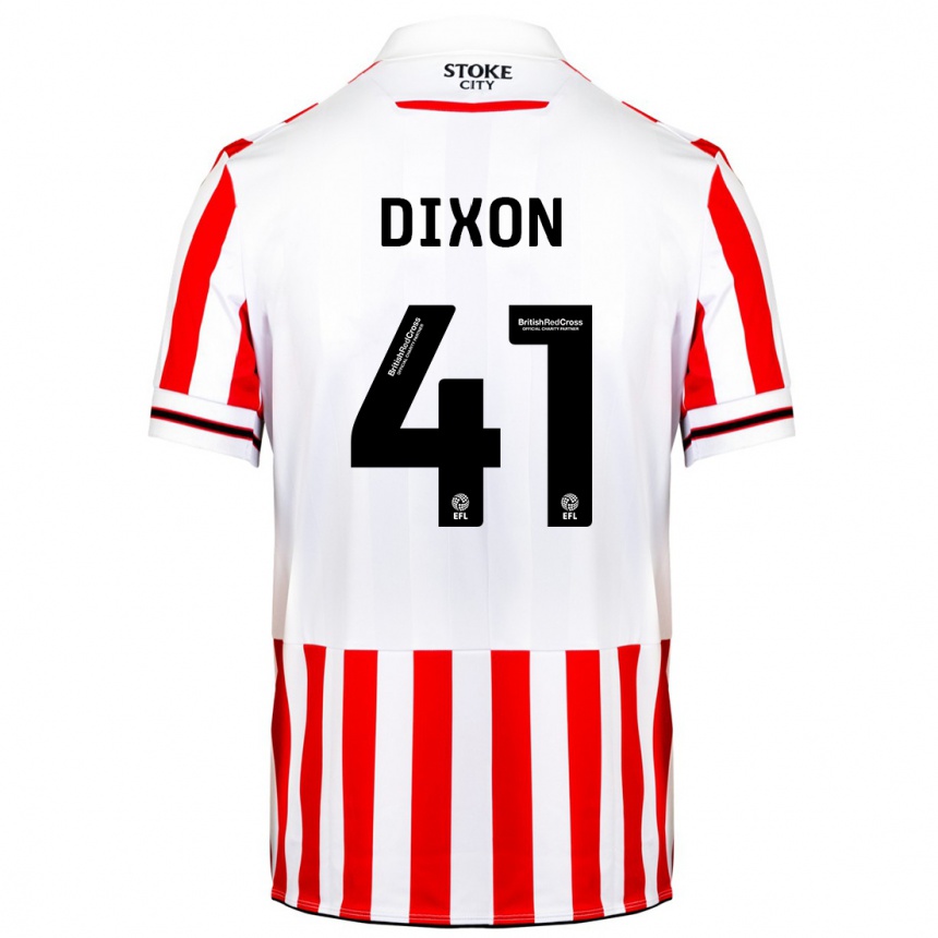 Hombre Fútbol Camiseta Jaden Dixon #41 Rojo Blanco 1ª Equipación 2023/24