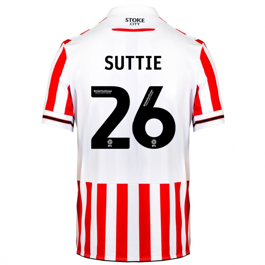 Hombre Fútbol Camiseta Arabella Suttie #26 Rojo Blanco 1ª Equipación 2023/24