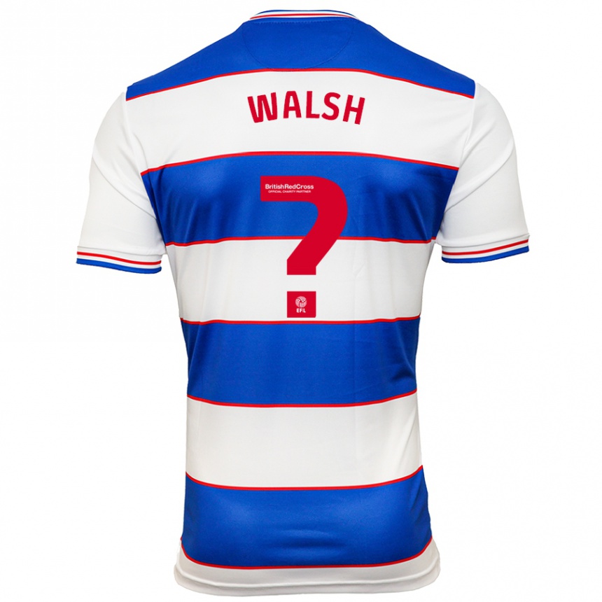 Hombre Fútbol Camiseta Joe Walsh #0 Blanco Azul 1ª Equipación 2023/24