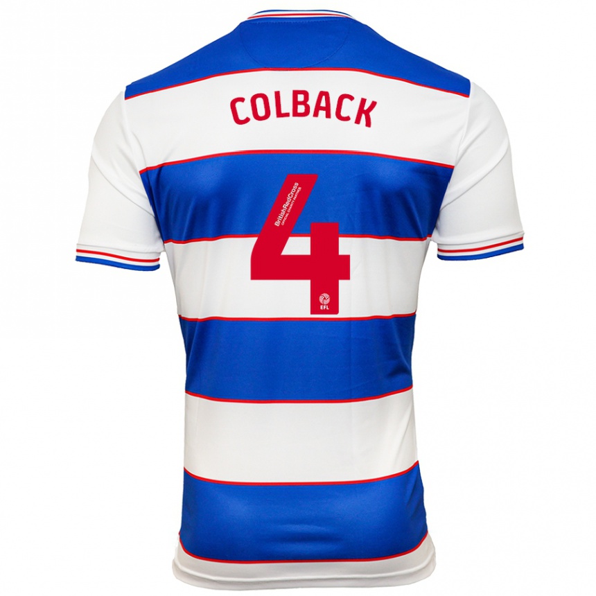 Hombre Fútbol Camiseta Jack Colback #4 Blanco Azul 1ª Equipación 2023/24