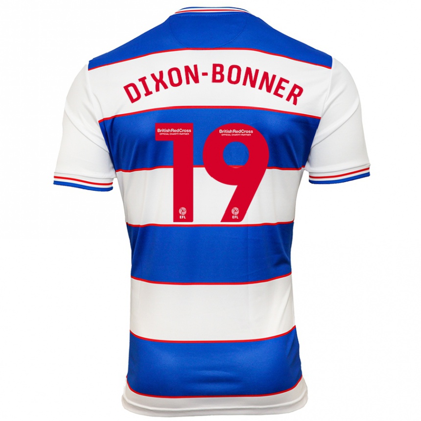 Hombre Fútbol Camiseta Elijah Dixon-Bonner #19 Blanco Azul 1ª Equipación 2023/24