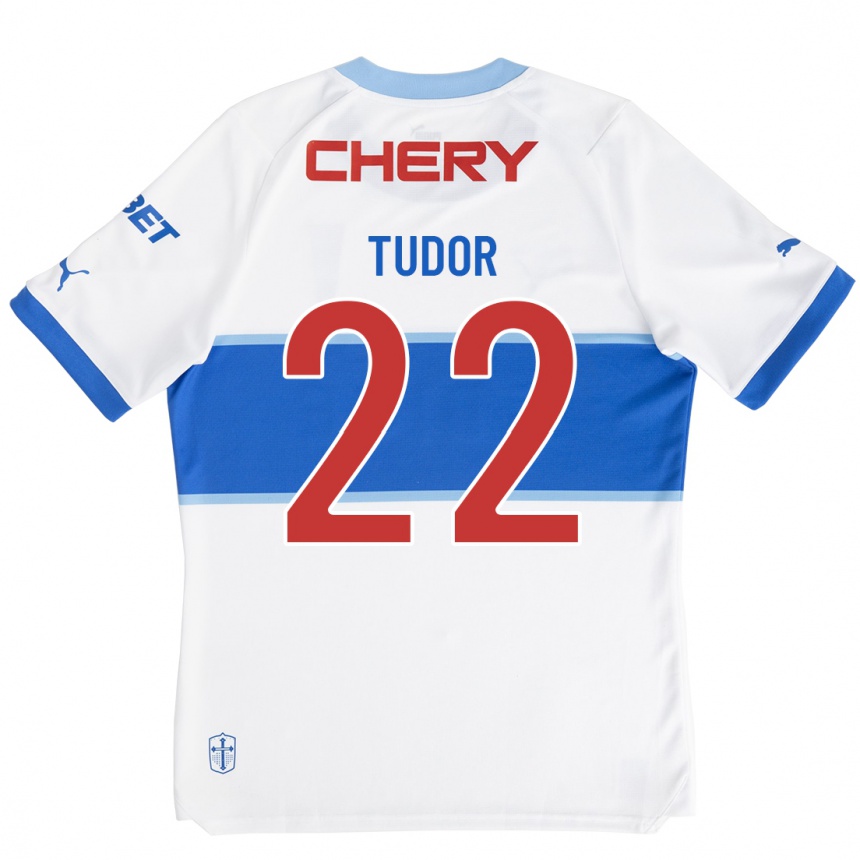 Hombre Fútbol Camiseta Milan Tudor #22 Blanco 1ª Equipación 2023/24