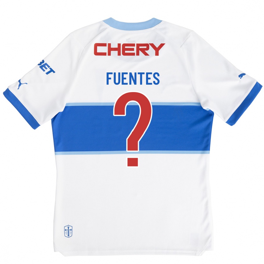 Hombre Fútbol Camiseta Felipe Fuentes #0 Blanco 1ª Equipación 2023/24