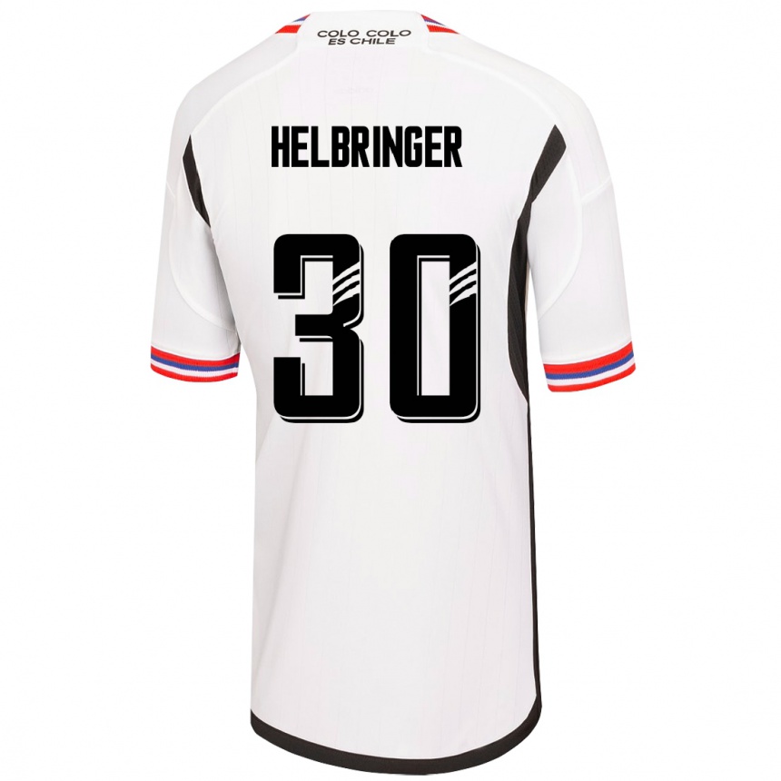 Hombre Fútbol Camiseta Aixa Helbringer #30 Blanco 1ª Equipación 2023/24
