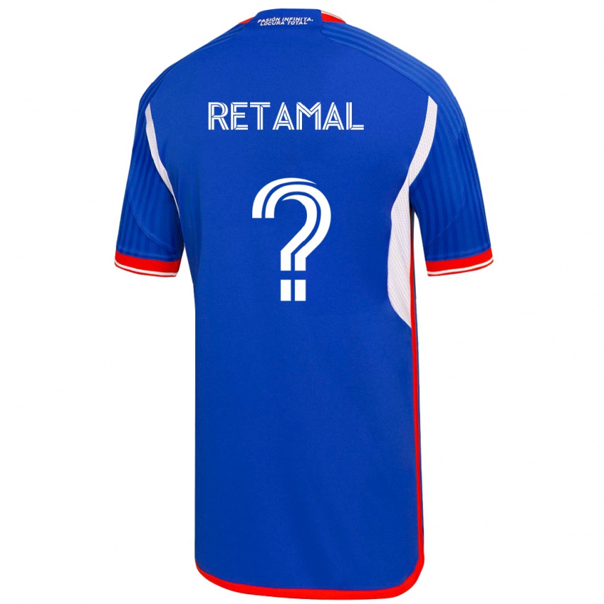 Hombre Fútbol Camiseta David Retamal #0 Azul 1ª Equipación 2023/24
