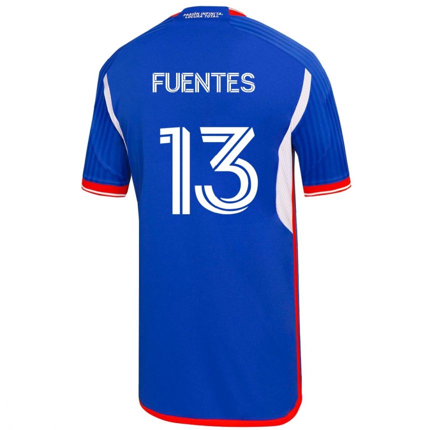 Hombre Fútbol Camiseta Karen Fuentes #13 Azul 1ª Equipación 2023/24