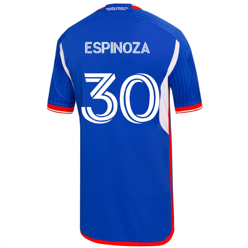 Hombre Fútbol Camiseta Isidora Espinoza #30 Azul 1ª Equipación 2023/24