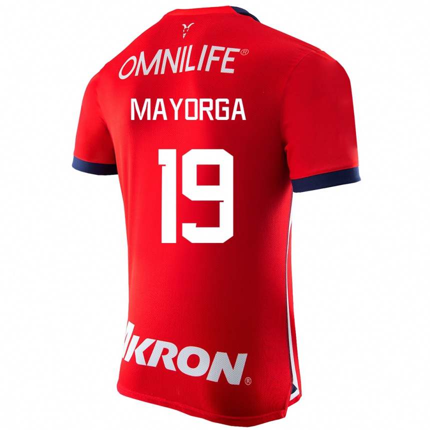 Hombre Fútbol Camiseta Alejandro Mayorga #19 Rojo 1ª Equipación 2023/24