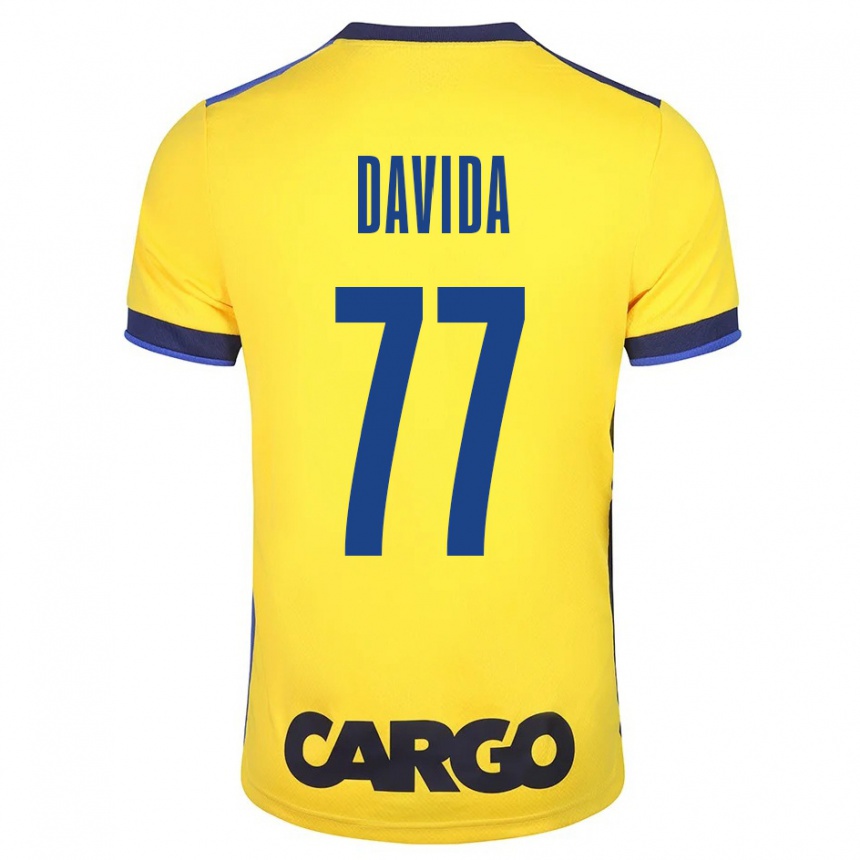 Hombre Fútbol Camiseta Osher Davida #77 Amarillo 1ª Equipación 2023/24