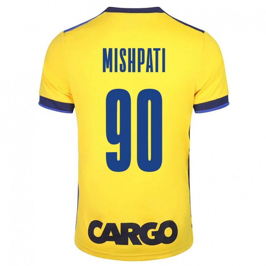 Hombre Fútbol Camiseta Roi Mishpati #90 Amarillo 1ª Equipación 2023/24