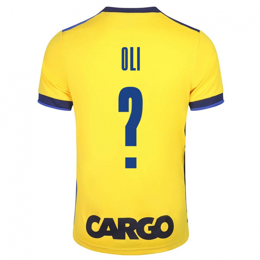 Hombre Fútbol Camiseta Ido Oli #0 Amarillo 1ª Equipación 2023/24