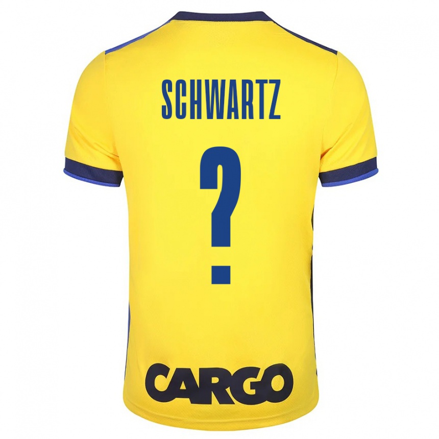 Hombre Fútbol Camiseta Noam Schwartz #0 Amarillo 1ª Equipación 2023/24