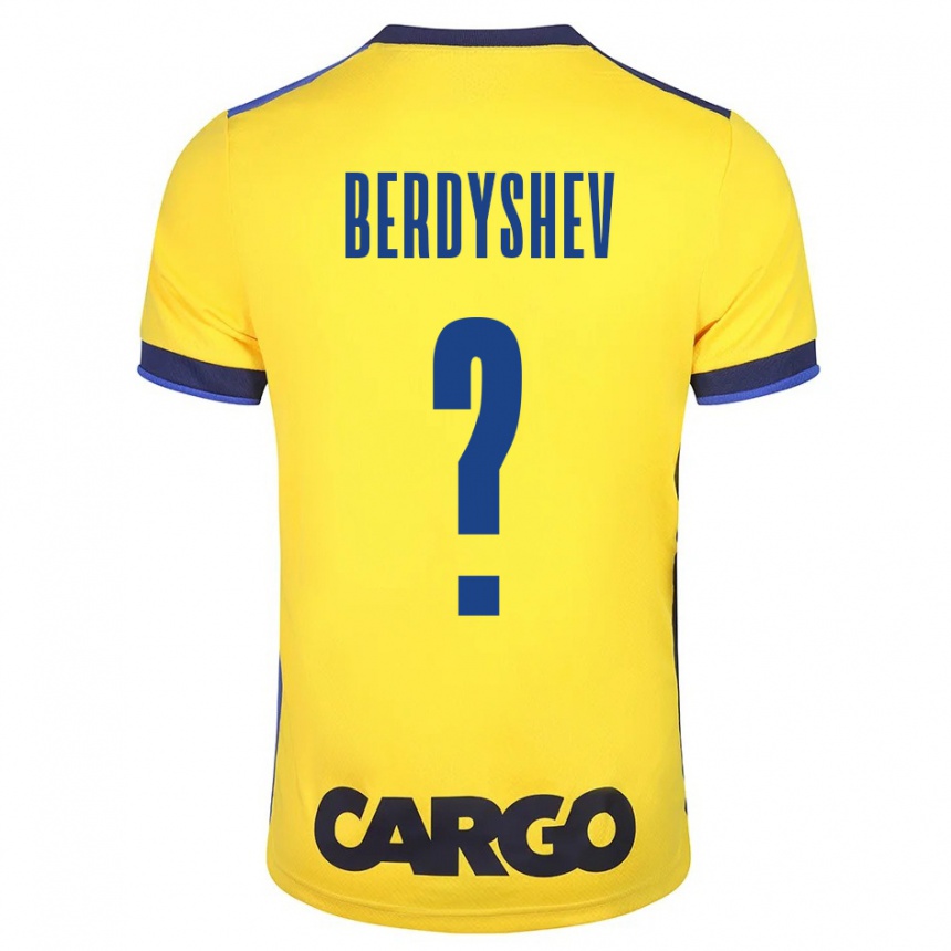 Hombre Fútbol Camiseta Tikhon Berdyshev #0 Amarillo 1ª Equipación 2023/24