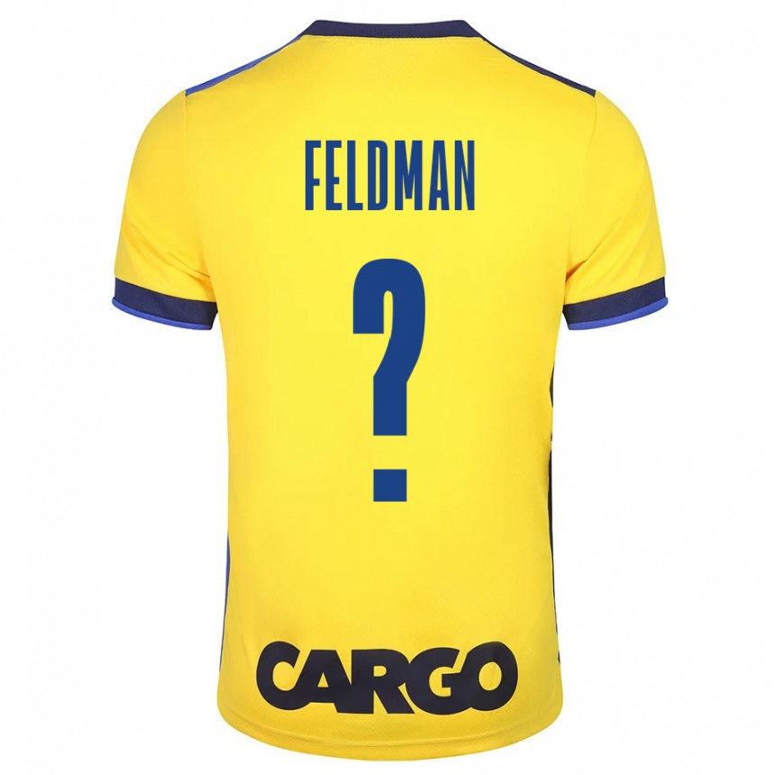 Hombre Fútbol Camiseta Ron Feldman #0 Amarillo 1ª Equipación 2023/24