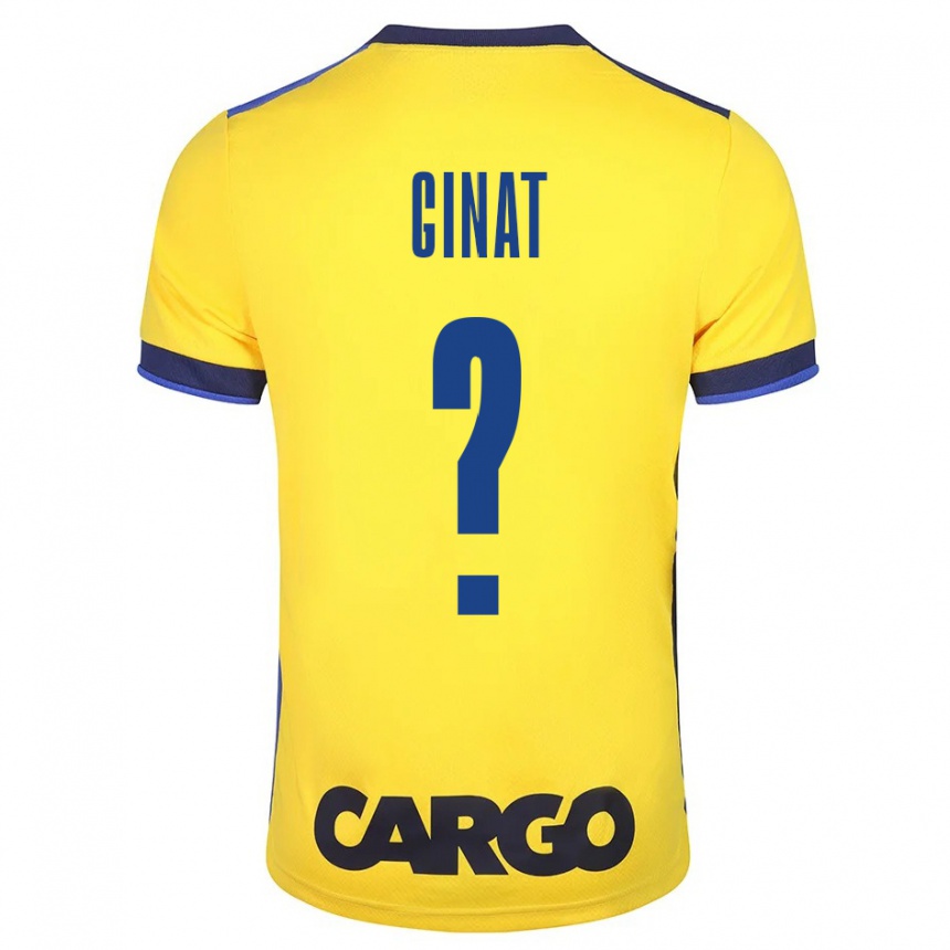 Hombre Fútbol Camiseta Eran Ginat #0 Amarillo 1ª Equipación 2023/24