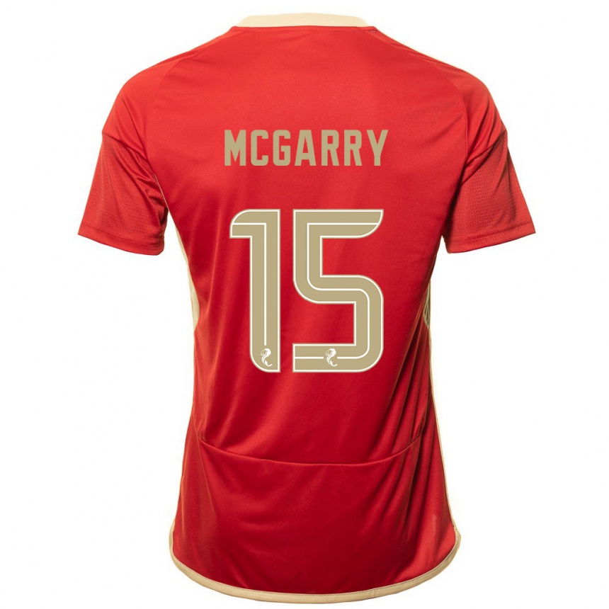 Hombre Fútbol Camiseta James Mcgarry #15 Rojo 1ª Equipación 2023/24