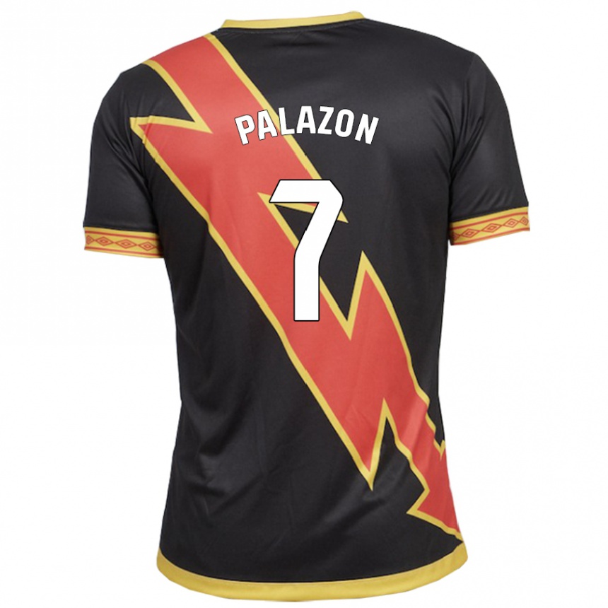 Hombre Fútbol Camiseta Isi Palazón #7 Negro 2ª Equipación 2023/24