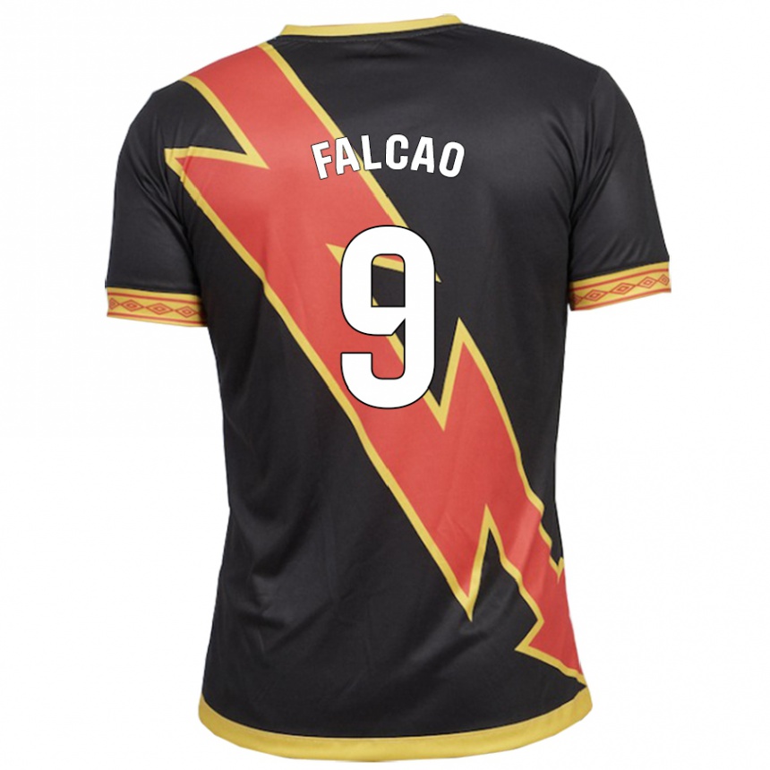 Hombre Fútbol Camiseta Radamel Falcao #9 Negro 2ª Equipación 2023/24