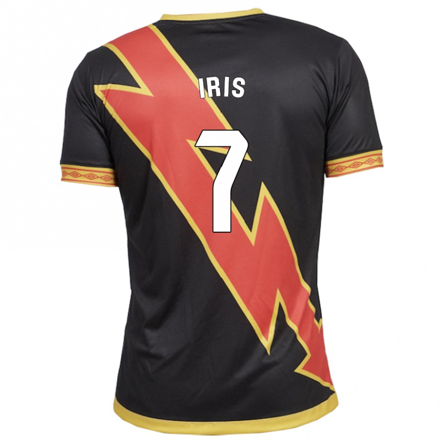 Hombre Fútbol Camiseta Iris Ponciano Del Rio #7 Negro 2ª Equipación 2023/24