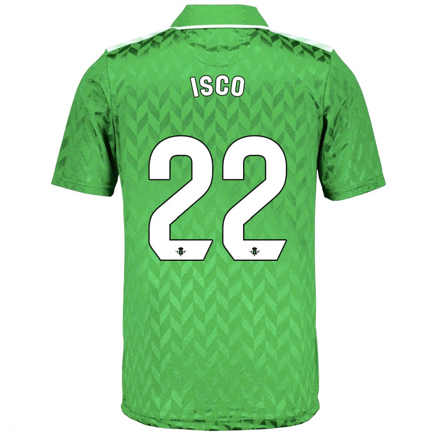 Hombre Fútbol Camiseta Isco #22 Verde 2ª Equipación 2023/24