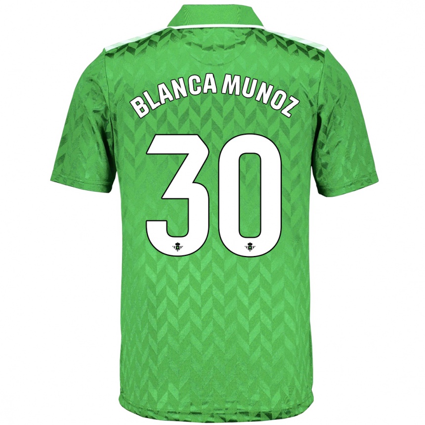 Hombre Fútbol Camiseta Blanca Muñoz #30 Verde 2ª Equipación 2023/24