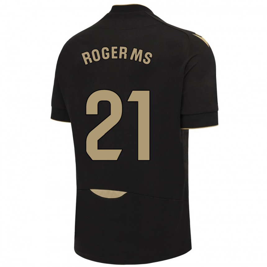Hombre Fútbol Camiseta Roger Martí #21 Negro 2ª Equipación 2023/24