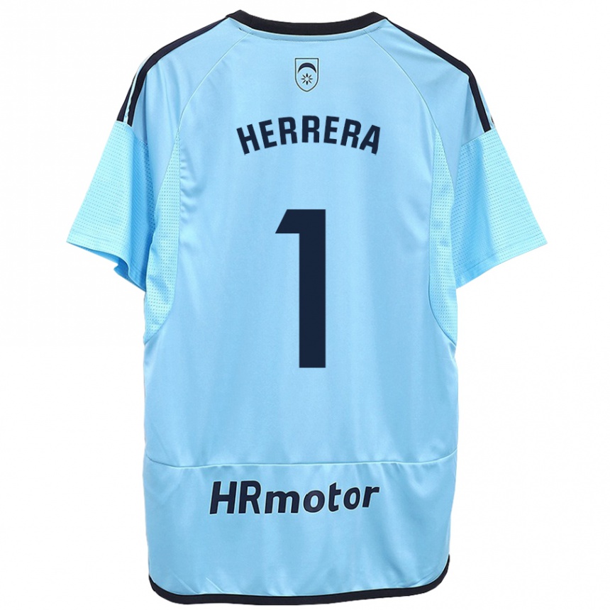 Hombre Fútbol Camiseta Sergio Herrera #1 Azul 2ª Equipación 2023/24