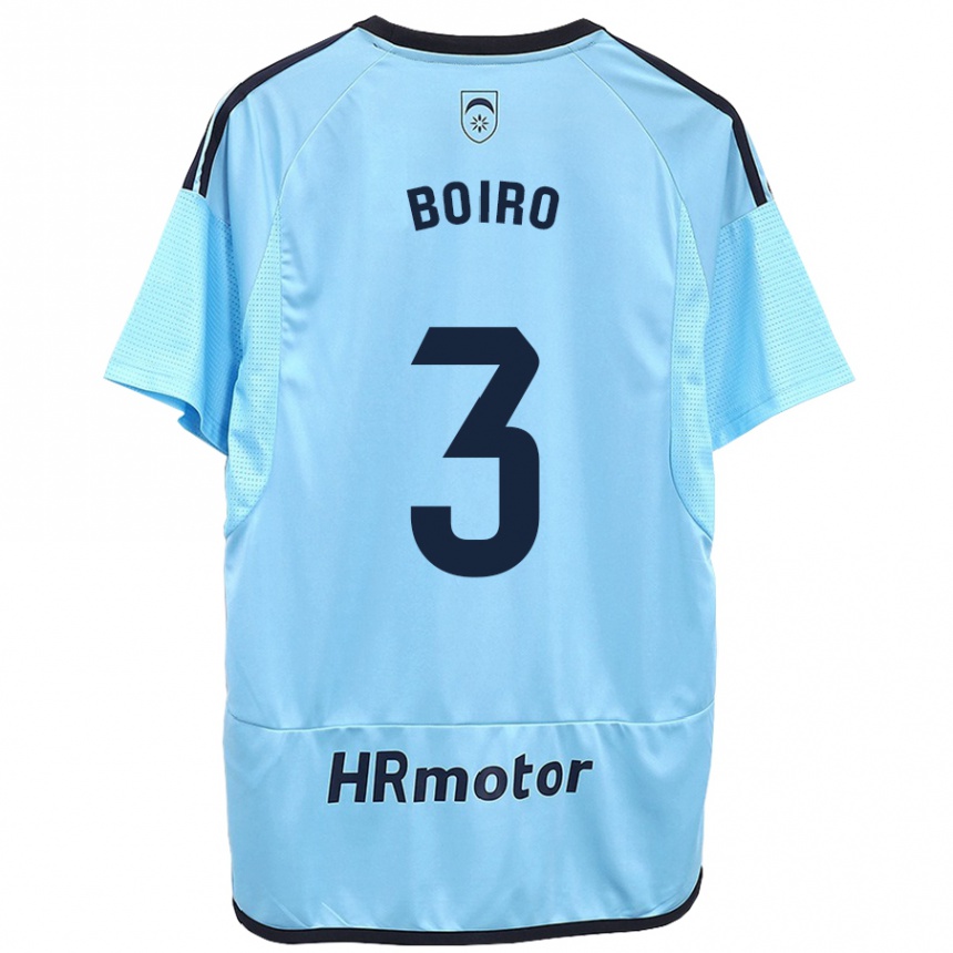 Hombre Fútbol Camiseta Adama Boiro #3 Azul 2ª Equipación 2023/24