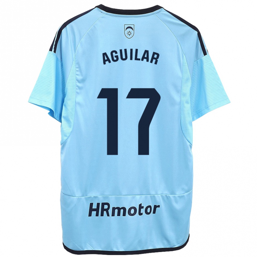 Hombre Fútbol Camiseta Eneko Aguilar #17 Azul 2ª Equipación 2023/24