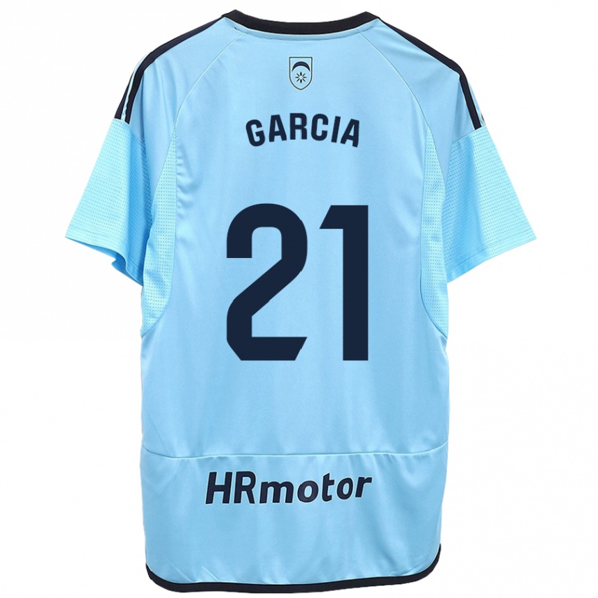 Hombre Fútbol Camiseta Jon García #21 Azul 2ª Equipación 2023/24