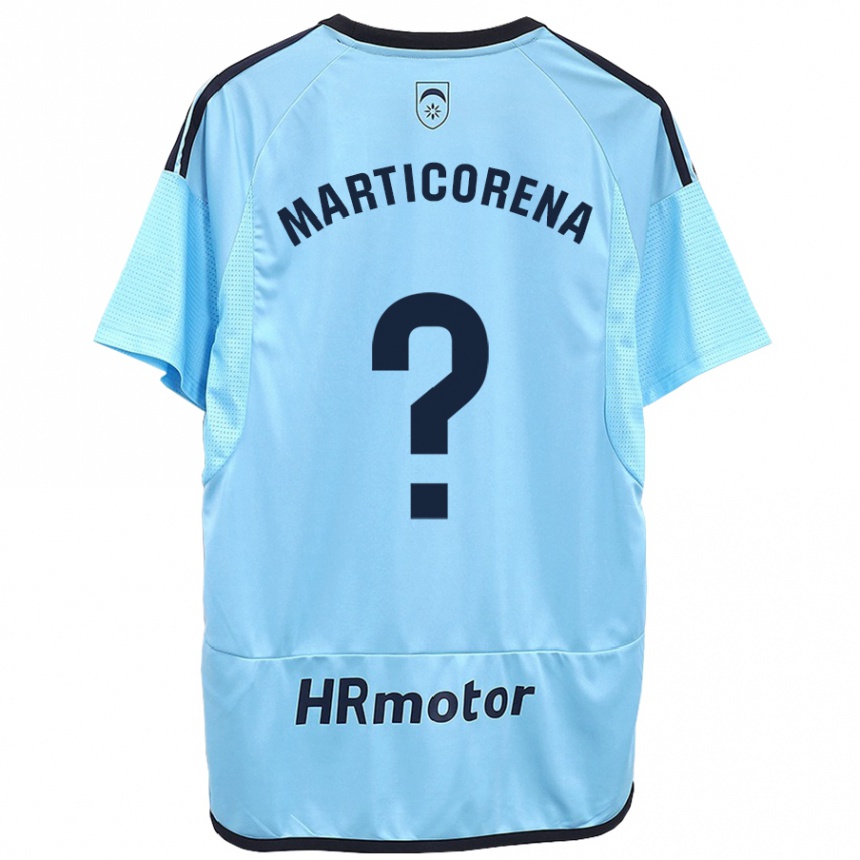 Hombre Fútbol Camiseta Ander Marticorena #0 Azul 2ª Equipación 2023/24