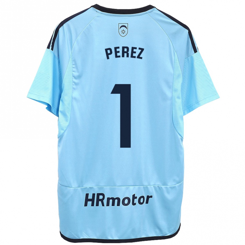 Hombre Fútbol Camiseta Silvia Pérez Fernández De Romarategui #1 Azul 2ª Equipación 2023/24