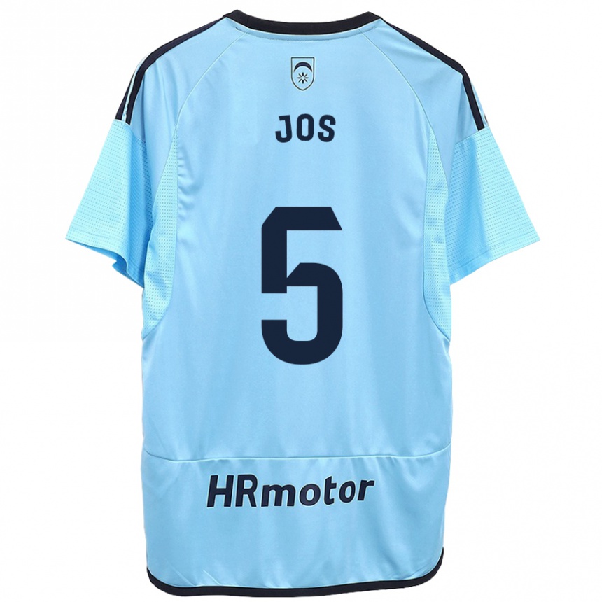 Hombre Fútbol Camiseta Josune Urdaniz Maurin #5 Azul 2ª Equipación 2023/24