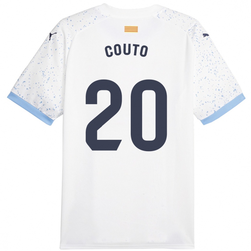 Hombre Fútbol Camiseta Yan Couto #20 Blanco 2ª Equipación 2023/24