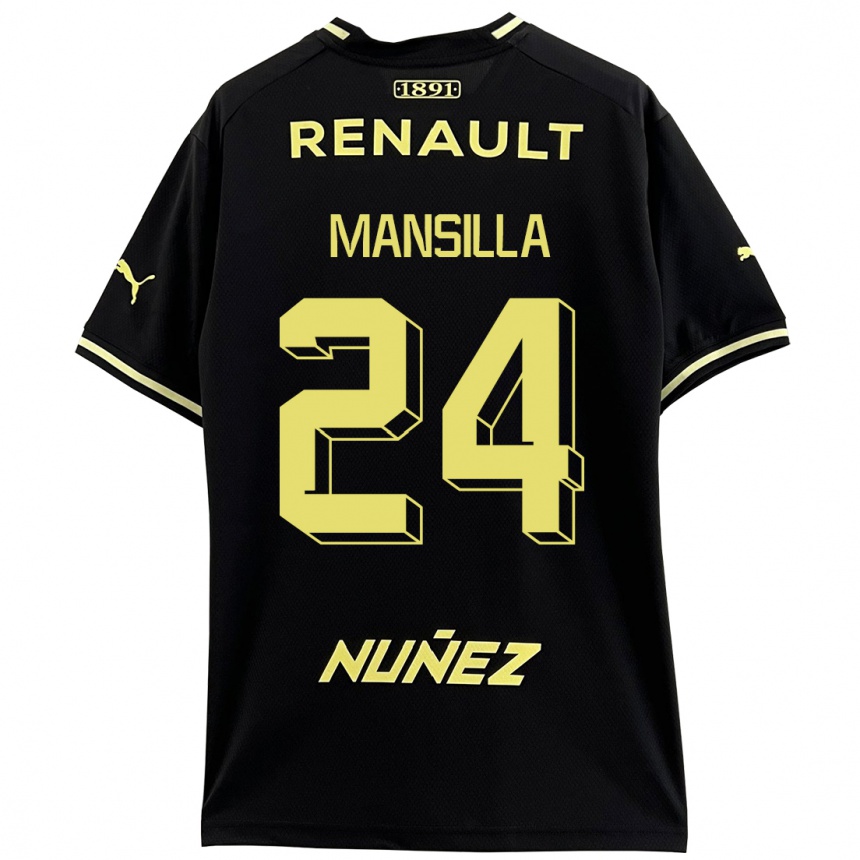 Hombre Fútbol Camiseta Brian Mansilla #24 Negro 2ª Equipación 2023/24