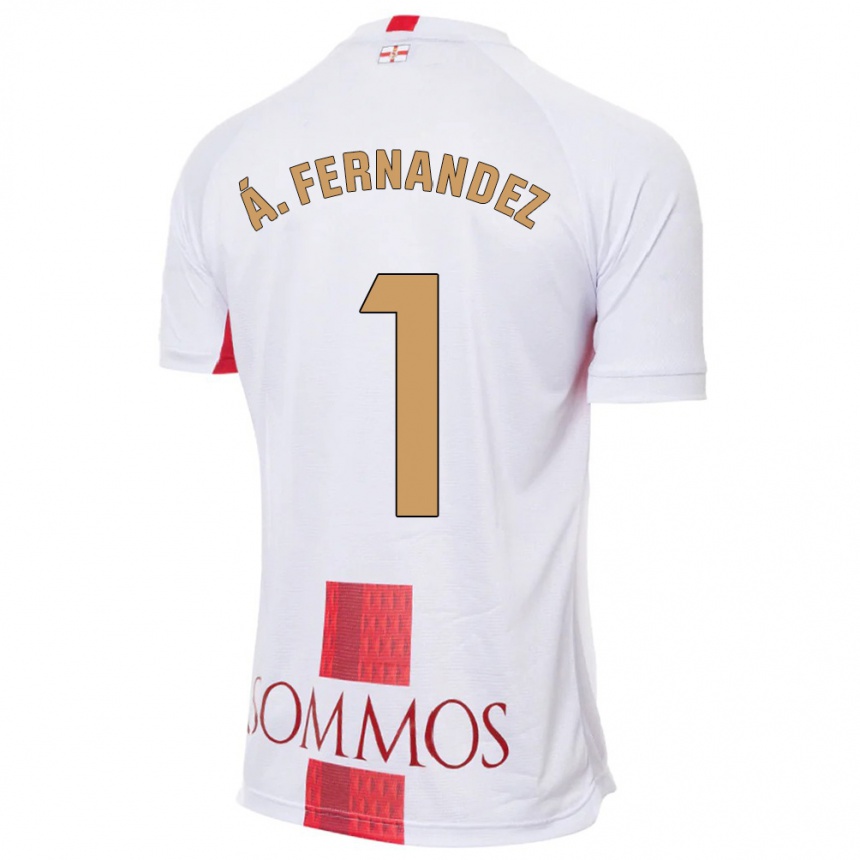 Hombre Fútbol Camiseta Álvaro Fernández #1 Blanco 2ª Equipación 2023/24