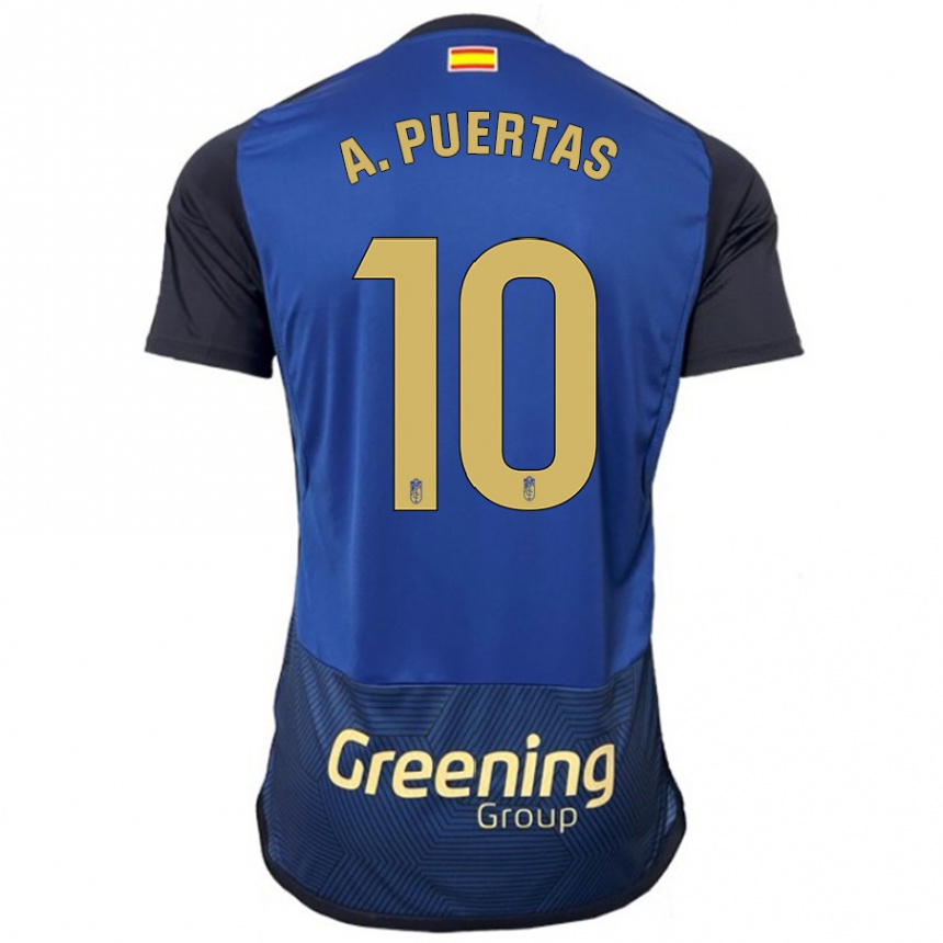 Hombre Fútbol Camiseta Antonio Puertas #10 Armada 2ª Equipación 2023/24