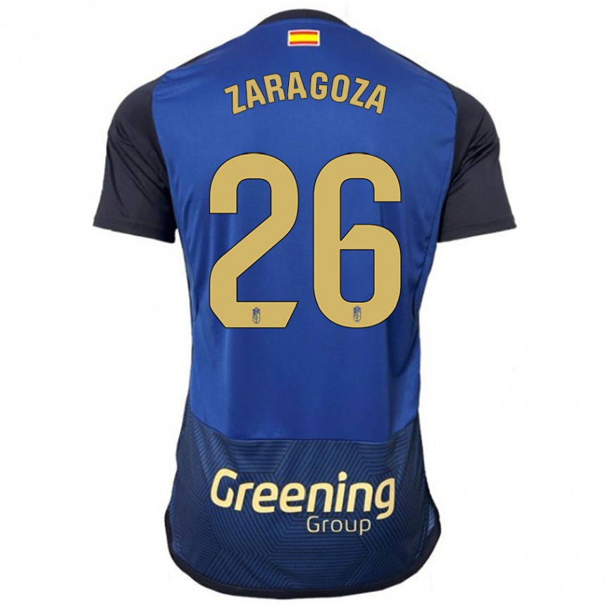 Hombre Fútbol Camiseta Bryan Zaragoza #26 Armada 2ª Equipación 2023/24