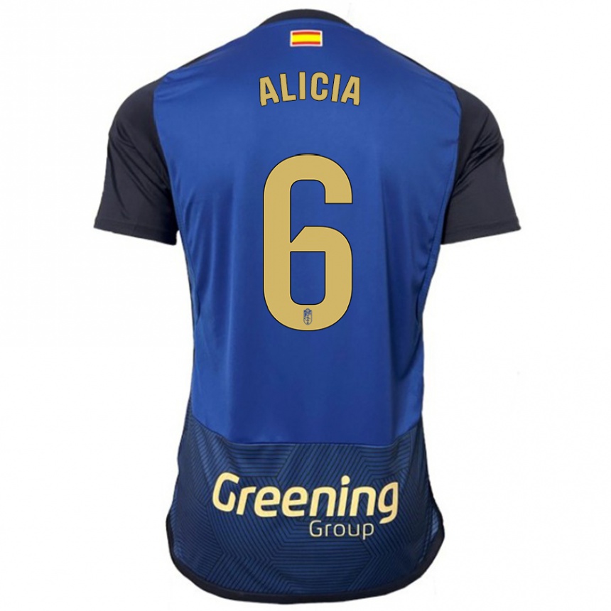 Hombre Fútbol Camiseta Alicia #6 Armada 2ª Equipación 2023/24