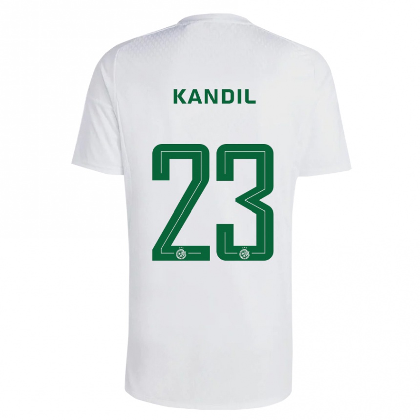 Hombre Fútbol Camiseta Maor Kandil #23 Verde Azul 2ª Equipación 2023/24