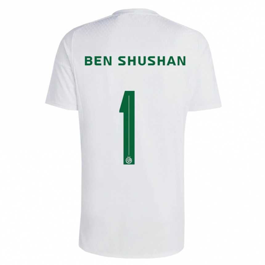 Hombre Fútbol Camiseta Ori Ben Shushan #1 Verde Azul 2ª Equipación 2023/24
