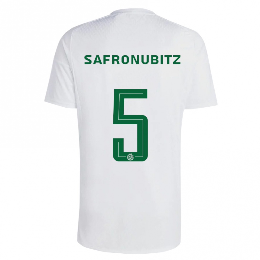 Hombre Fútbol Camiseta Dan Safronubitz #5 Verde Azul 2ª Equipación 2023/24