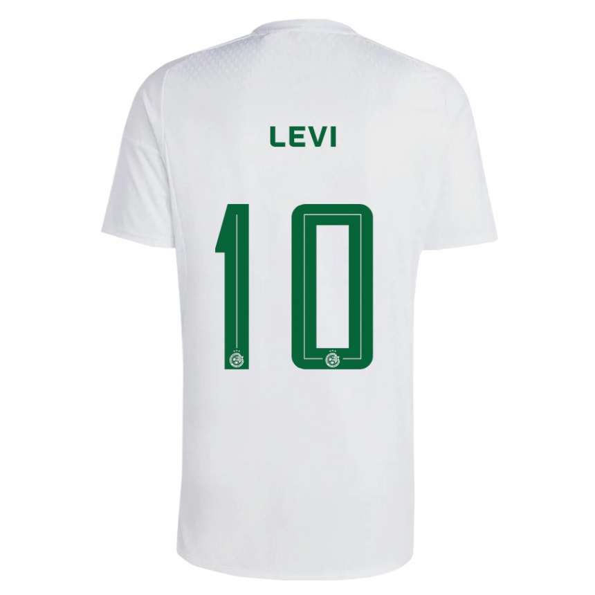 Hombre Fútbol Camiseta Yarin Levi #10 Verde Azul 2ª Equipación 2023/24