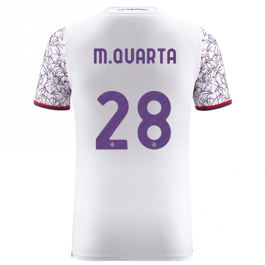 Hombre Fútbol Camiseta Lucas Martínez Quarta #28 Blanco 2ª Equipación 2023/24