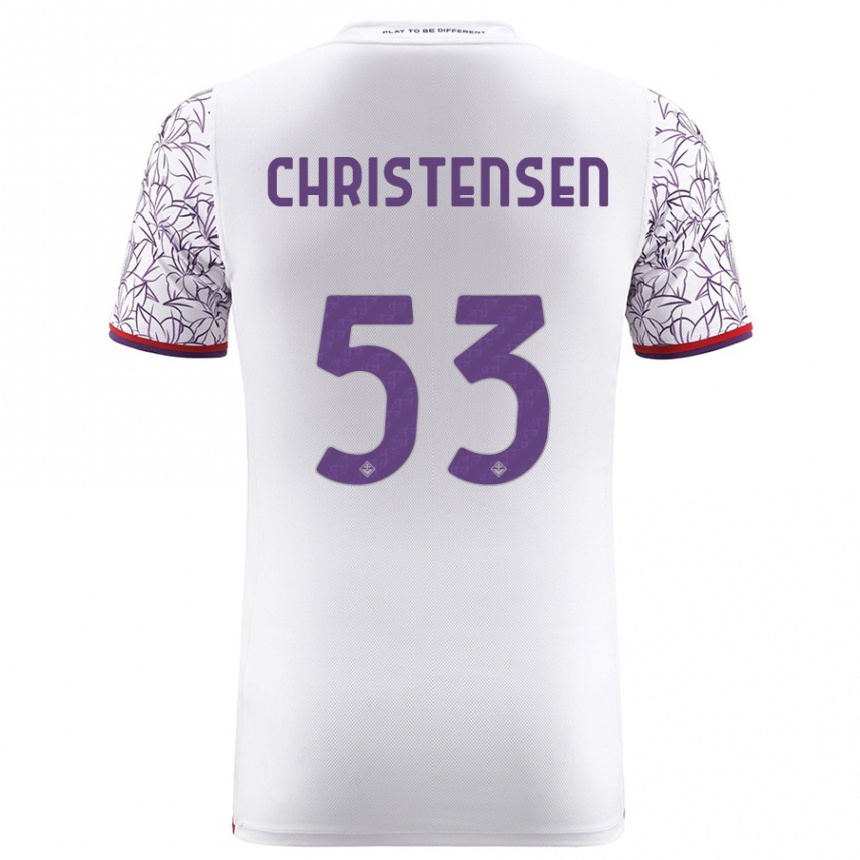 Hombre Fútbol Camiseta Oliver Christensen #53 Blanco 2ª Equipación 2023/24