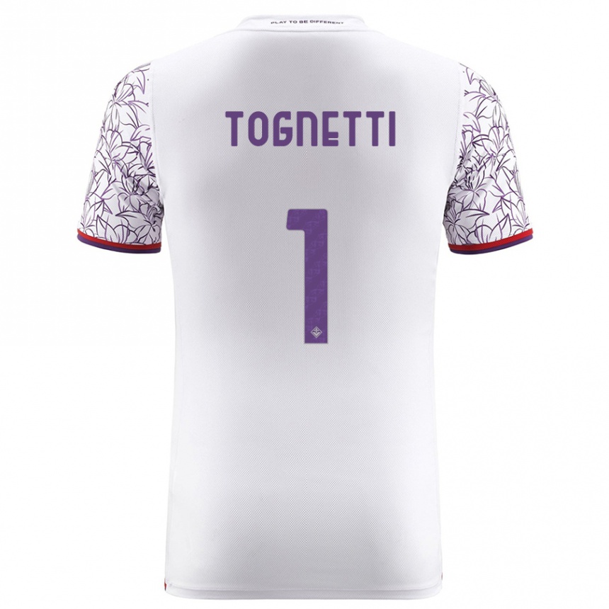 Hombre Fútbol Camiseta Laerte Tognetti #1 Blanco 2ª Equipación 2023/24