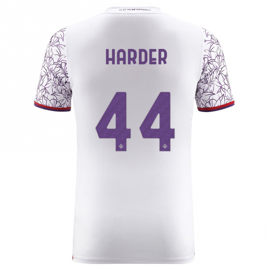 Hombre Fútbol Camiseta Jonas Harder #44 Blanco 2ª Equipación 2023/24